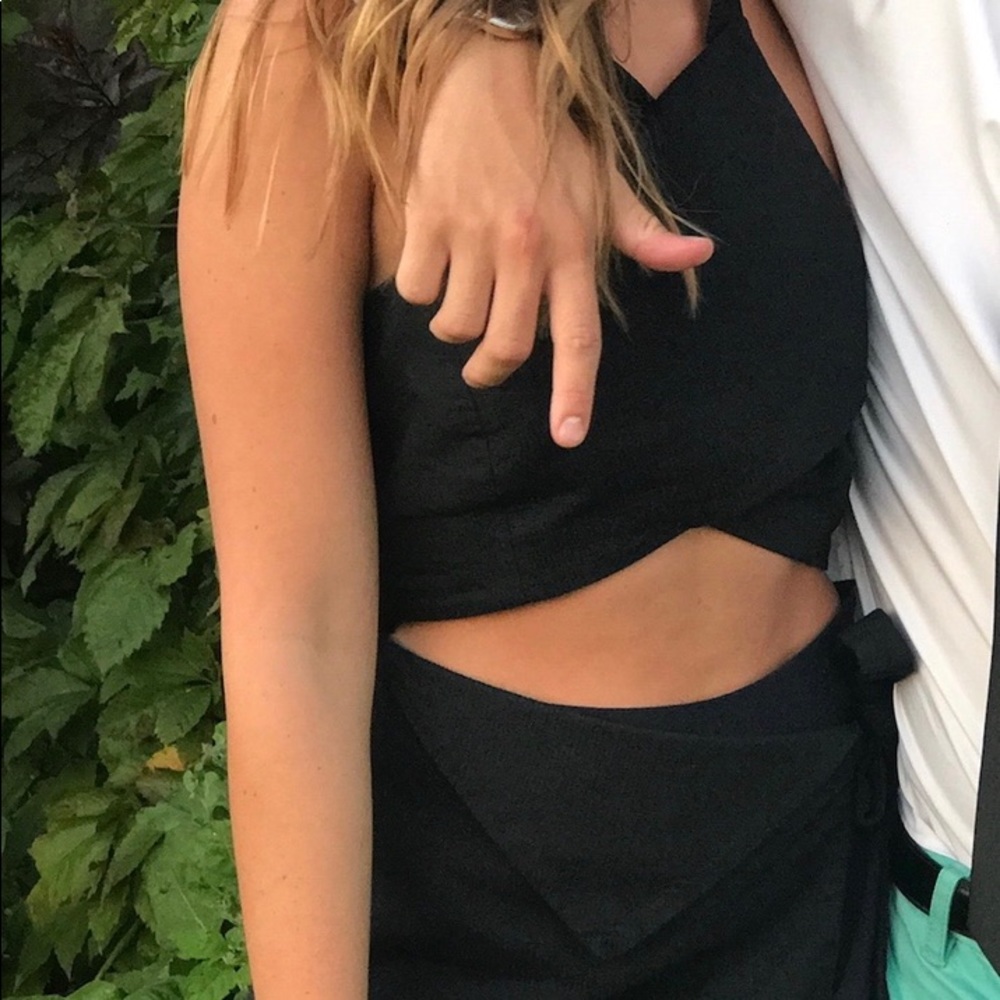 Navy Blue Cut Out Dress